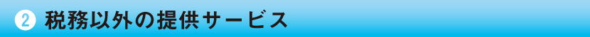 税務以外の提供サービス